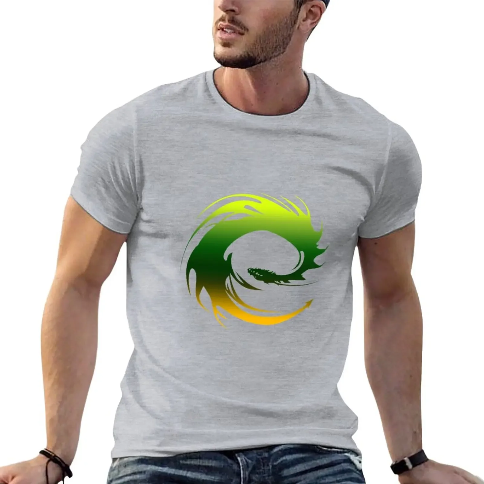 T-Shirt Green Dragon - Eragon Oversize Magliette Carine Per Uomo Cotone