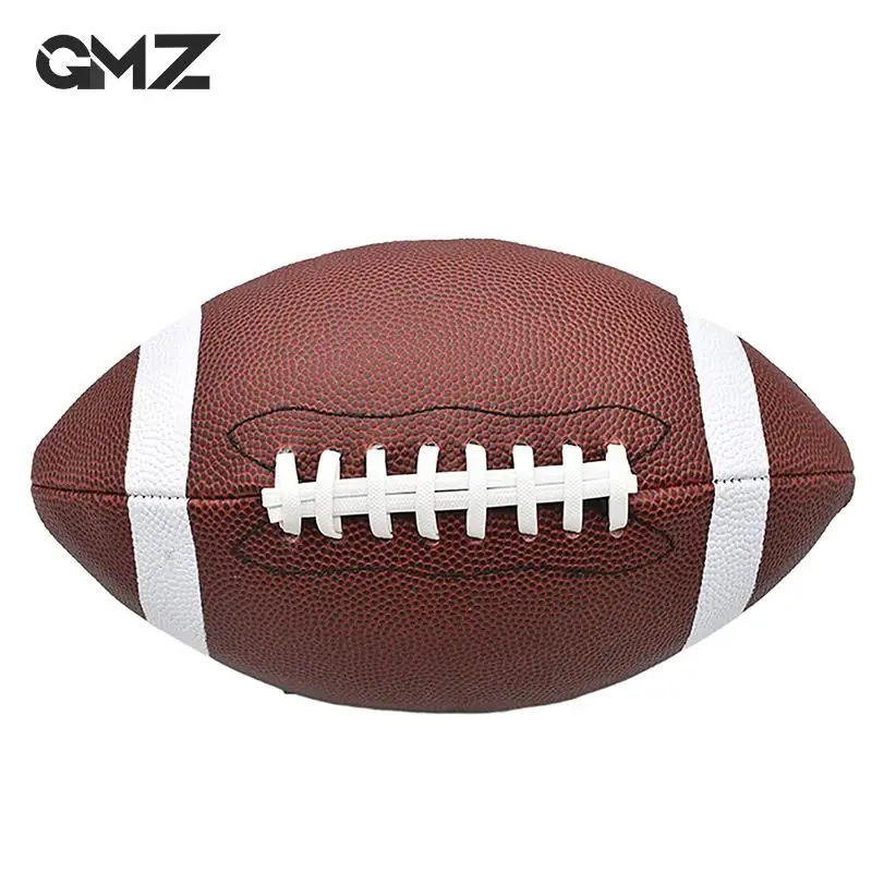 Standard 8.5inch American Football Soccer Rugby PVC Football Sports For Men Women Children Can Inflatable Sporting Good