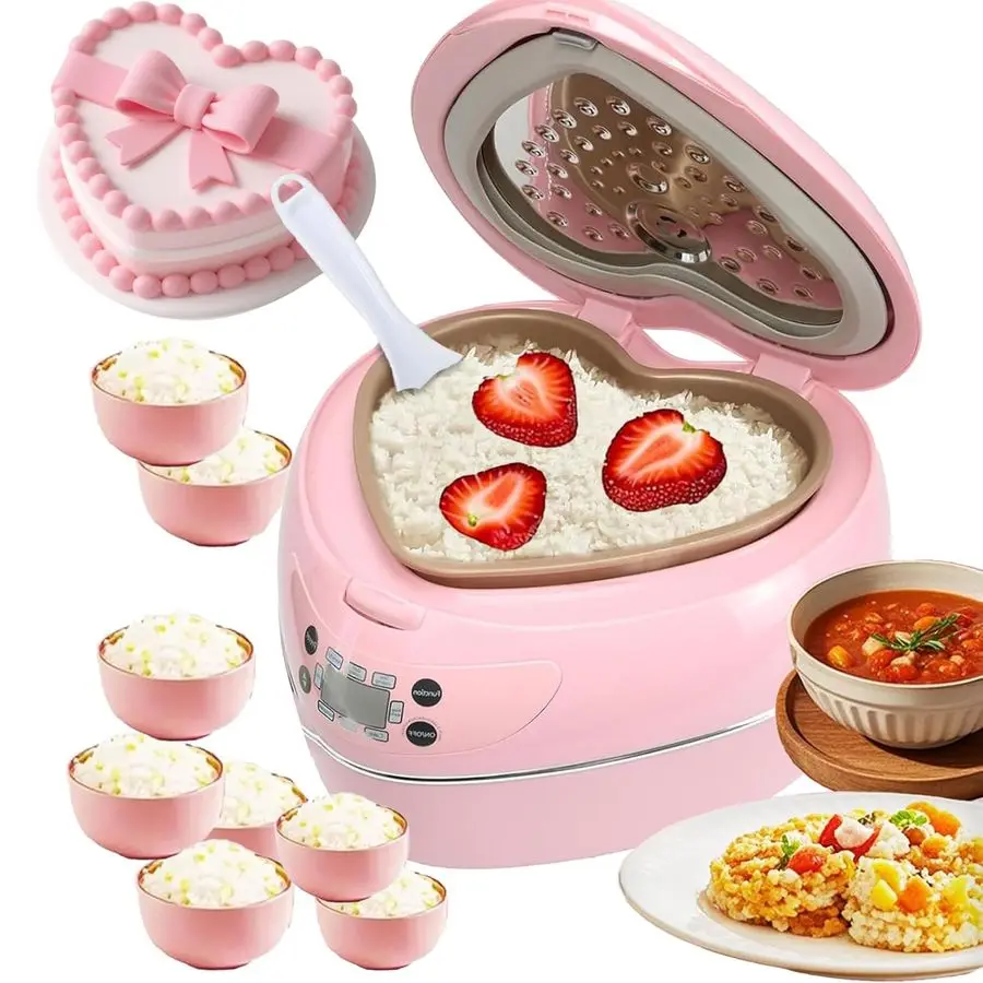 Rice Cooker, Smart Rice Cooker 8 Cup With Delay Preset Timer And Auto Thermostat, Gifts Keep Warm For Brown Rice, Yogurt, Cake,