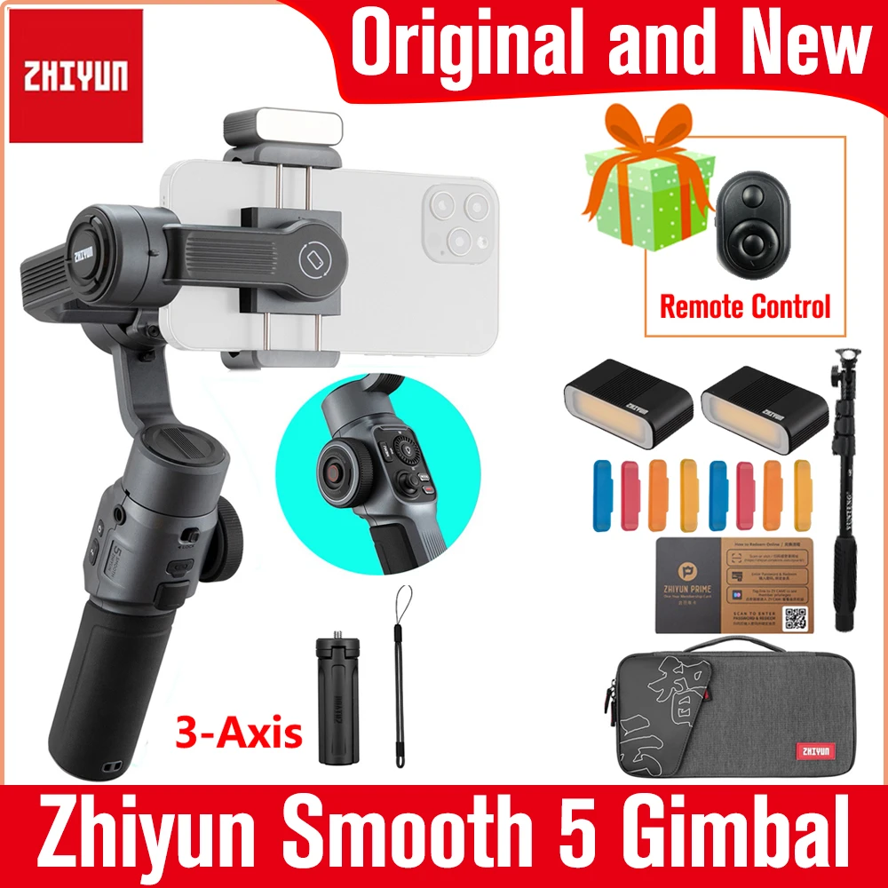 Zhiyun Smooth 5 Gimbal 3 Axis Handheld Stabilizer For Iphone 13 12 11 Pro X 8 Samsung Galaxy S21 S S8 Huawei Xiaomi Smartphone Handheld Gimbals Aliexpress