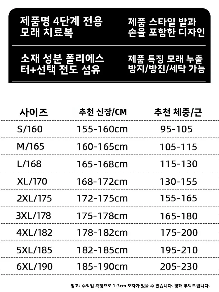 여성용 전신 모래치료복 (발덮개 포함) 허브욕조용 고온내열 미네랄 테라피 의류