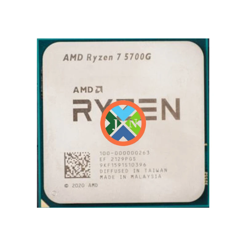 Amd Ryzen 7 5700G R7 5700G 3.8Ghz Processore Cpu A Otto Core 16 Thread 65W L3 = 16M 100-000000263 Socket Am4 Ma Senza Ventola