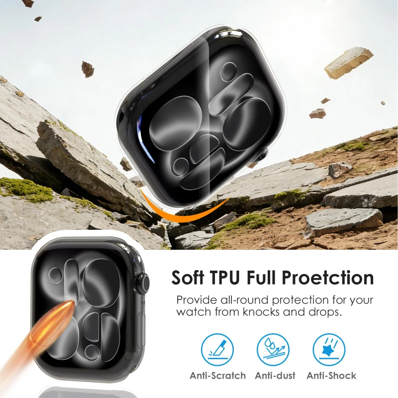 Premium TPU Bumper Cover Case with Screen Protector