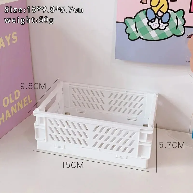 Colorful Foldable Desktop Storage Organizer Basket