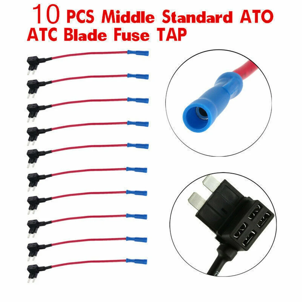 

10 шт., мини/маленький/средний держатель предохранителя ATO ATC