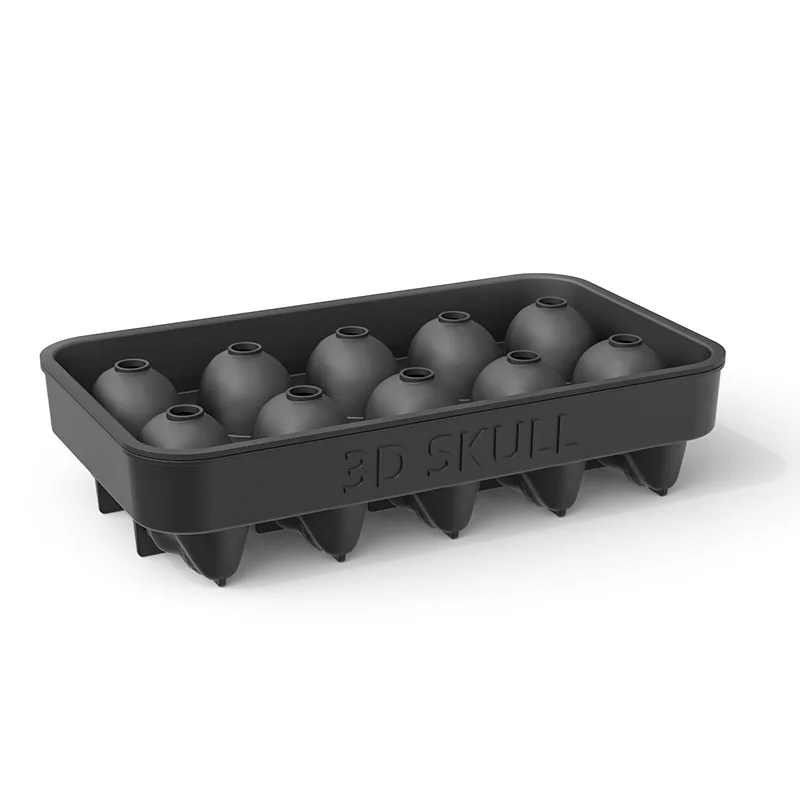 10-piece Skull Silicone Ice Cube Mould ice mold
