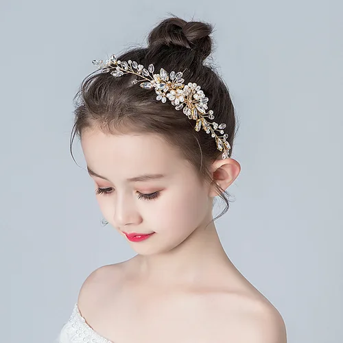 여성용 웨딩 헤어 액세서리 꽃 헤어 클립, 크리스탈 신부 머리 장식, 인조 진주 바레트, 헤어 빗, 헤어 장식 2