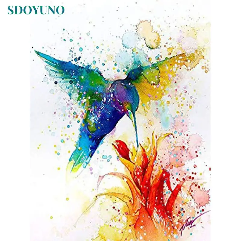 

SDOYUNO 5D Diamond Painting Animal Bird Full Square/Round Diamond Embroidery Mosaic Art Home Diy home decoration art