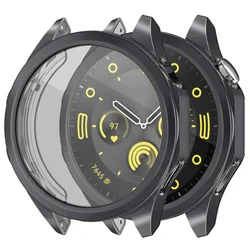 Durable TPU Screen Protector Case with Full Bumper Anti-Scratch Cover for GT4 46mm (Grey)