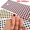 500/1000PCS Fishing Lure Eye 3D Lifelike Realistic Artificial Holographic Fake Eyes 3/4/5/6/7/8/9/10/11/12mm for Fly Tying Lures 1