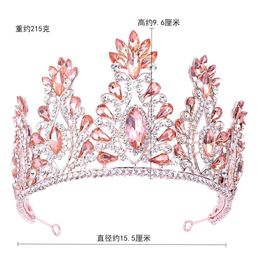 Tiara De Princesa Con Corazón Rojo Y Diamantes De Imitación | Corona De Acrílico Para Cumpleaños, Bodas O Fiestas