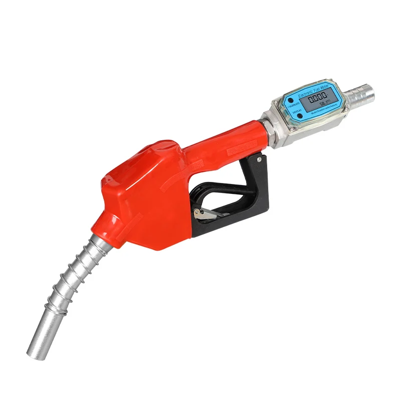 

Digital Flow Meter Aluminum Alloy Fuel Gasoline Petrol Oil Delivery Nozzle Dispenser LCD Display 3Gears Refuel