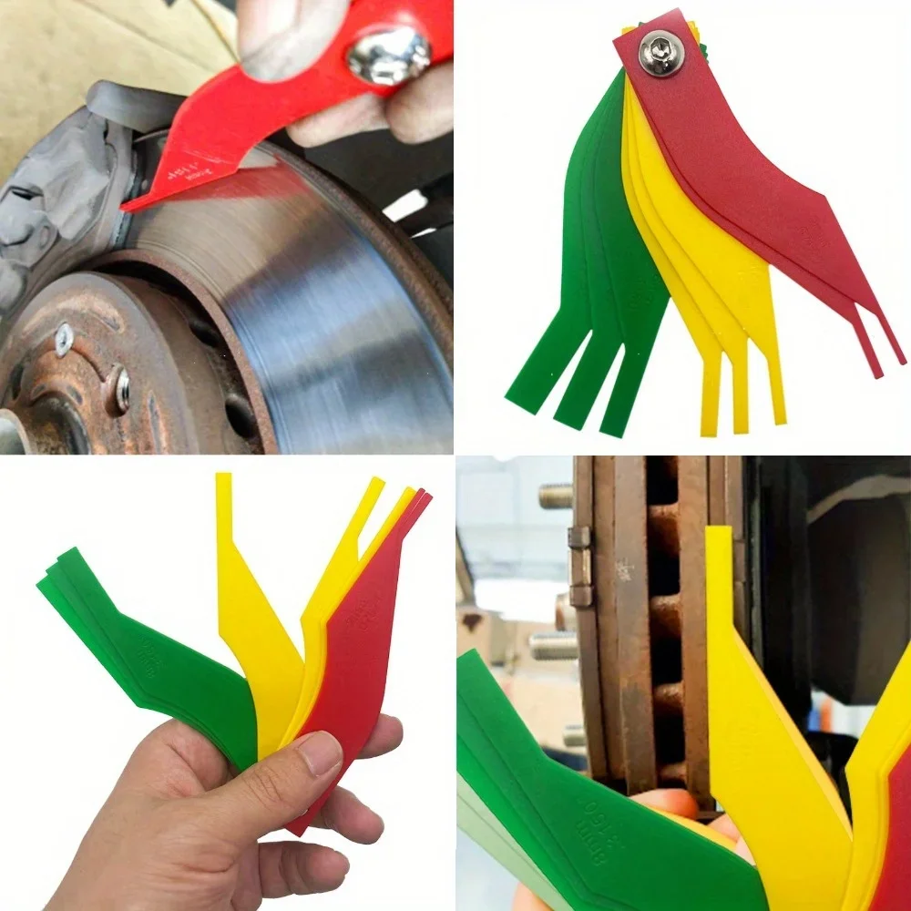 Universal Automotive Brake Pad Thickness Gauge Measure Ruler Diagnostic Test Tool Car Accessories Automotive Repair Equipment