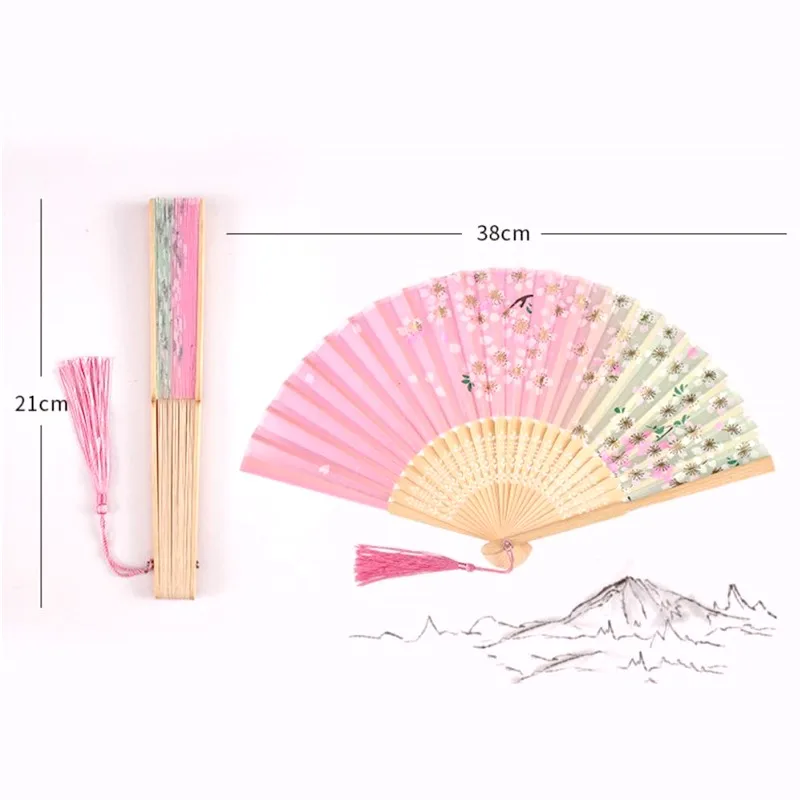 Vintage Silk Folding Fan 6