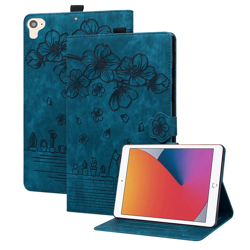Flor Carteira Tablet Funda Para iPad 10.2