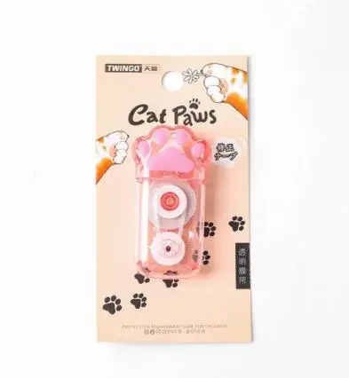 White Kawaii Corrector Cat Claw Portable Correction Tape Prize For thumbnail 4