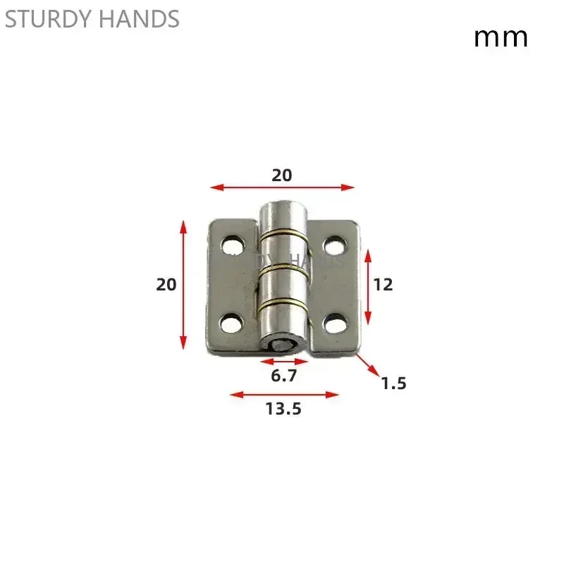 Thickened 304 Stainless Steel Mini Hinge for Wooden Jewelry Box Cabinet Door Furniture Hardware Accessories 10Pcs 20mm stainless steel door hinges,furniture hinge,wooden box hinge,cabinet door hinges,cabinet hinges