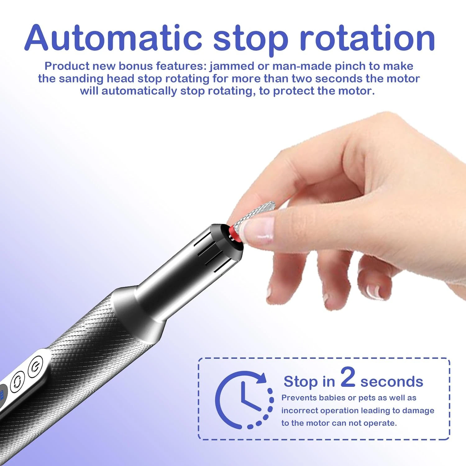 Professional Rechargeable Nail Drill Kit-Portable Beauty Tool for Acrylic, Manicure, Pedicure-Grinder, Polisher, Trimmer W