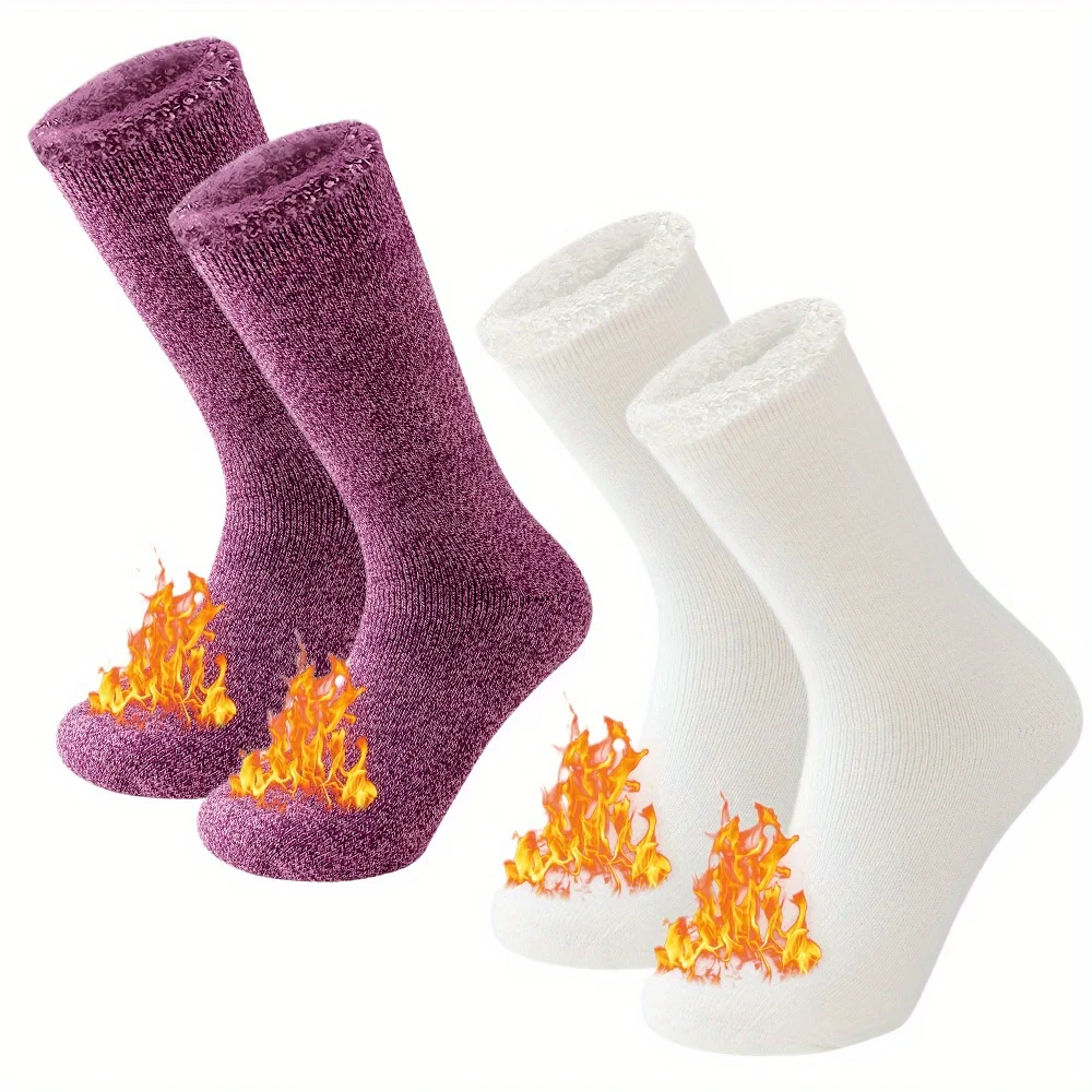 Winter Thermal Insulated Socks – Unisex Cold Weather Outdoor Hiking Warmth Pack