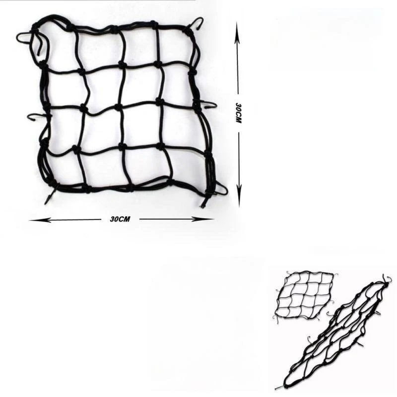 Motorcycle Bike Cargo Elastic Net Luggage 6 Hooks ... - Vicedeal - View #2