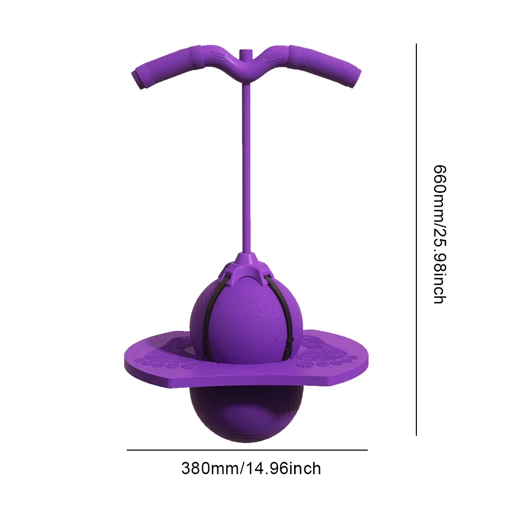 Frog Jump Exercise Equipment with Handle Exercise Jumping Ball Help Grow Tall Elastic Balance Ball for Children Balance Training