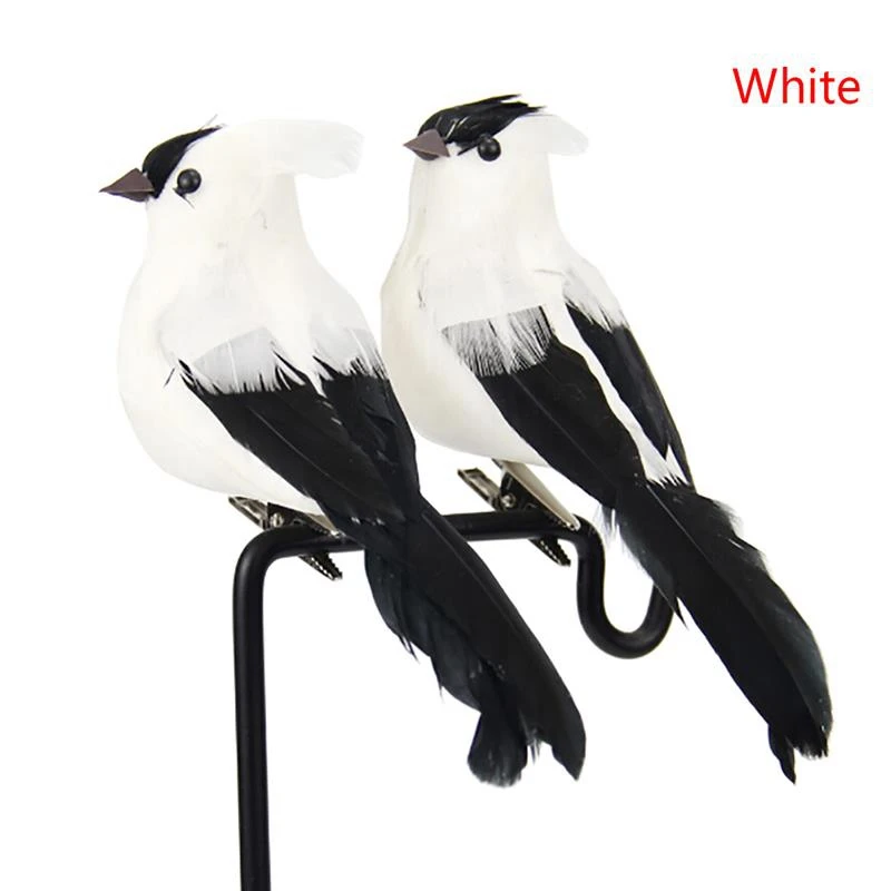 Artificial Bird Foam Feather Colorful Mini Tit Craft Birds DIY Artificial Sparrow Emulation Decoration Cute Bird Model miniature figurines miniature ornament cat figurines cat keychain jewelry