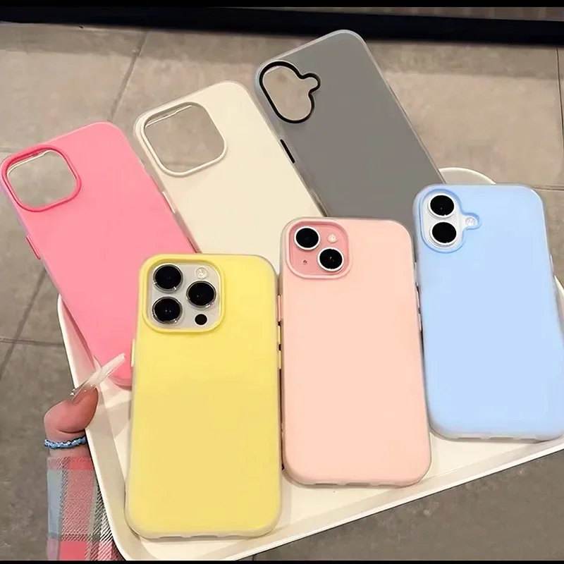 Versatile 2-in-1 Candy Jelly Phone Case Cover