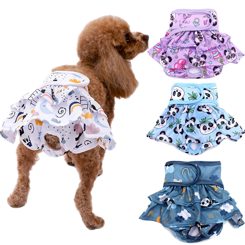 

Washable Female Pet Dogs Physiological Menstrual Hygiene Pants Small Pet Dogs Puppy Cat Clothes Dog Panties Dog Pants Diapers