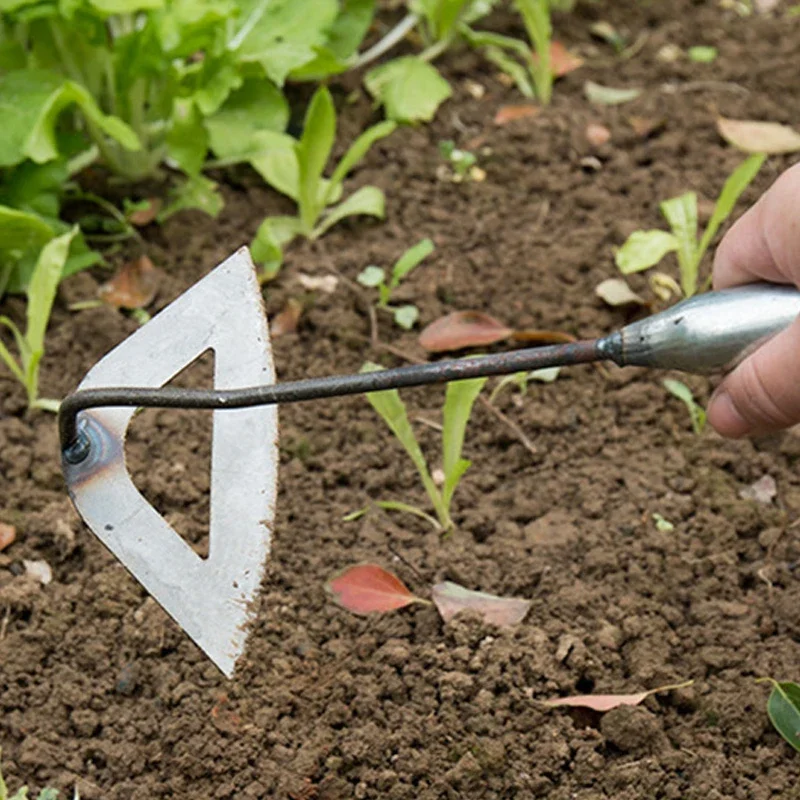 5Pcs All-Steel Hardened Hollow Hoe Set Multifunctional Weeding Rake For Planting Vegetables Dig Hole Agriculture Weeding Tool 3