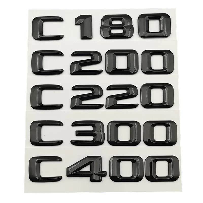 

3d ABS Car Letters For Mercedes Benz C Class C43 C63 C180 C200 C220 C250 C300 C320 C350 C400 AMG Logo Emblem Sticker Accessories