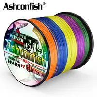 Ashconfish 8 Strands Braided Fishing Line 8 thread cord fishing rope 1000M 8 Braid PE Multifilament Fishing Line Winter  6-300LB 2