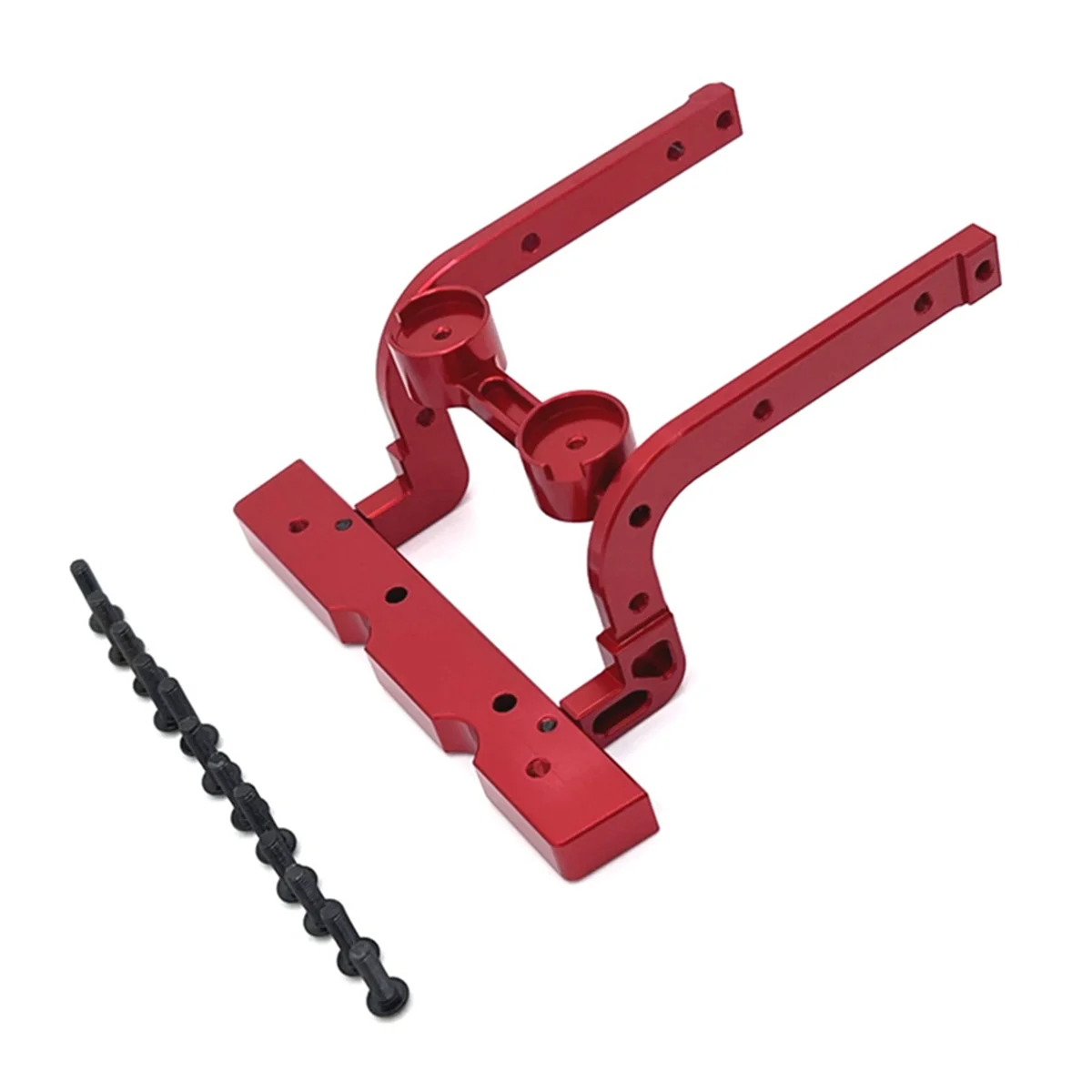 BAAU RC Car Upgrade Front Bumper Fixed Kit for 1/12 H12Y H12Y+ RC Car Upgrade Accessories Red