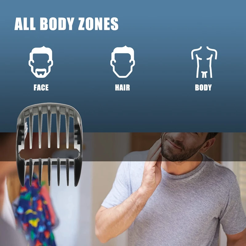 A16R-Beard Trimmer Hair Trimmer Attachment Guide Comb/Head Blade Parts 1-7Mm For HC9490 HC9450 HC9452 HC7460