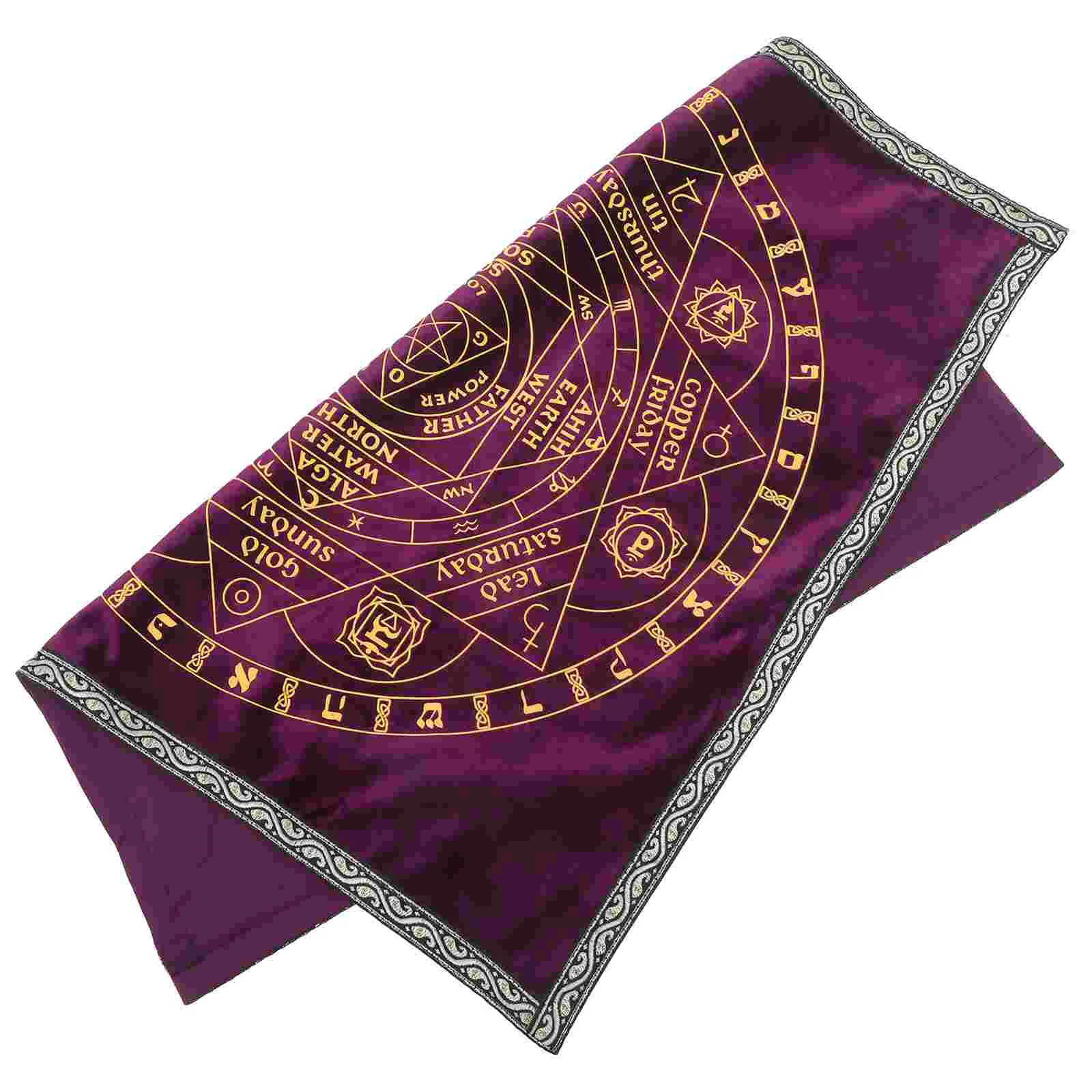 

Divination Table Cover Astrological Altar Tablecloth Tapestries Tarot Game Prop