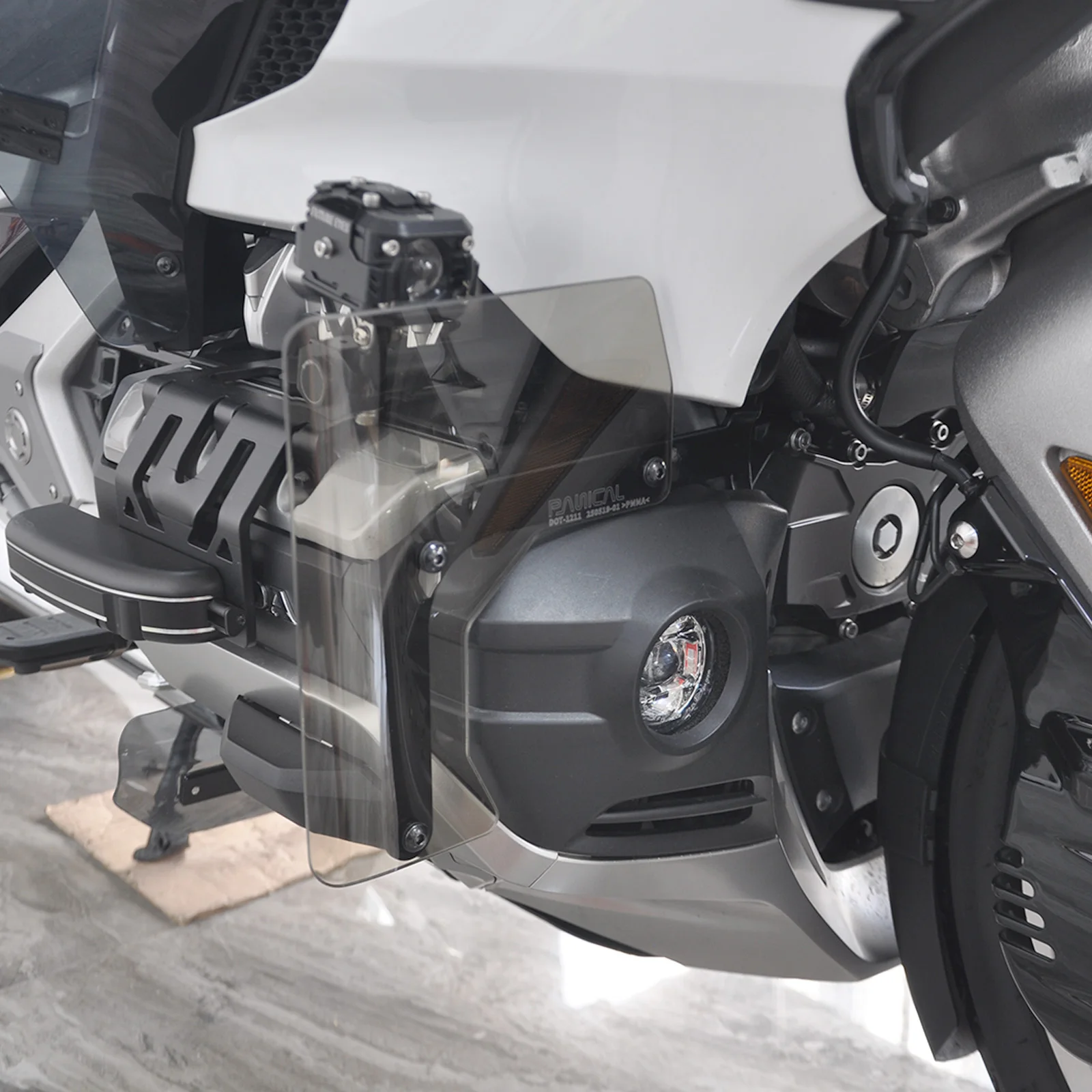 PANICAL Scheinwerfer Luftabweiser Zusatzleuchten Spoilerhalterung Stoßstange Windschutzscheibe für Honda Gold Wing GL1800 F6B 2018-2026 – Detail 8