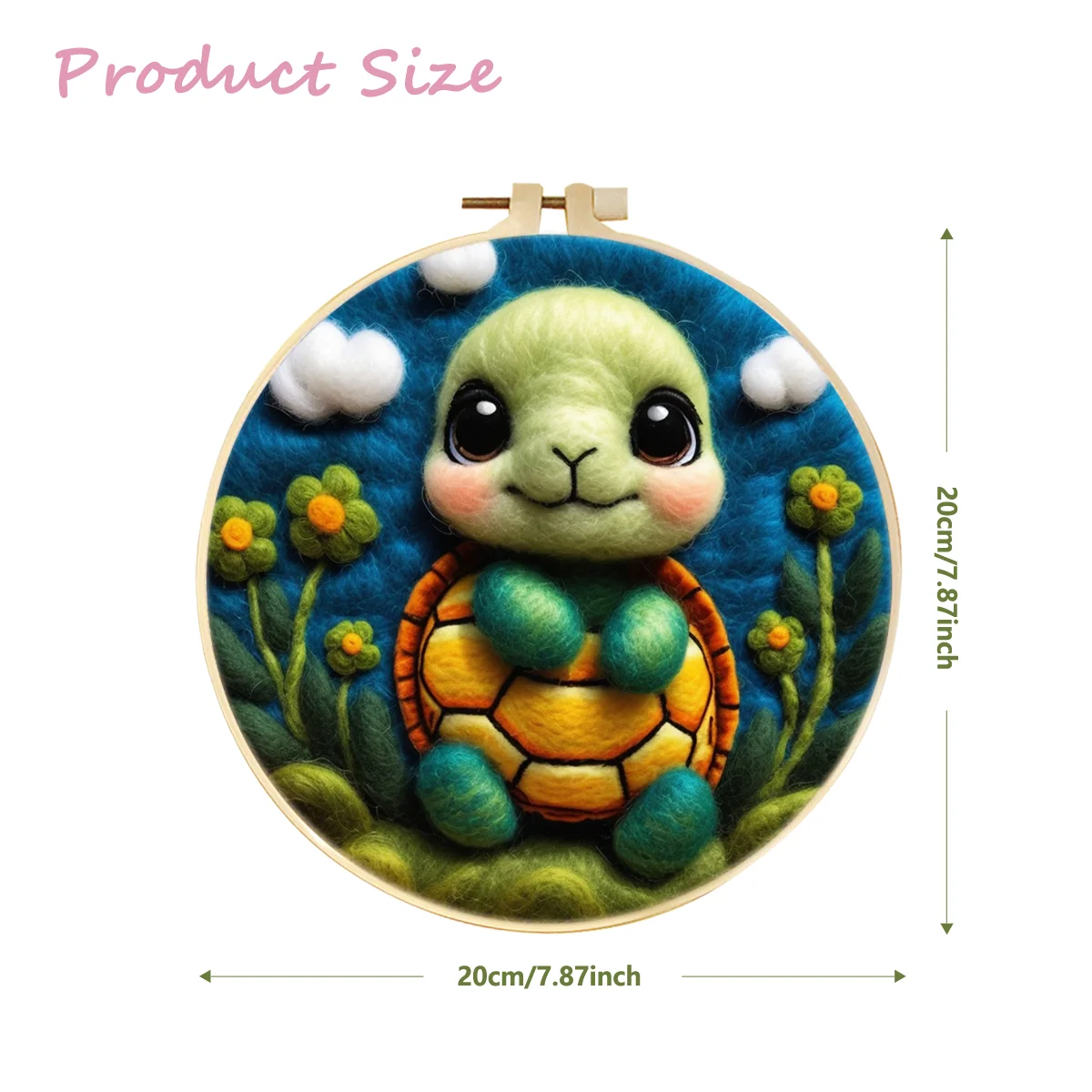 GATYZTORY Wool Felting Starter Kit Tiger Koala Butterfly Needle Felting Picture Needle Supplies Diy And Decoration