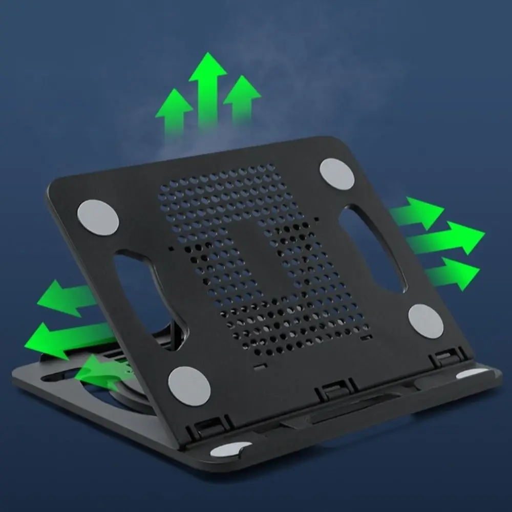 신형 접이식 노트북 거치대 ABS 8도 360도 °   조절 가능한 태블릿 브래킷 미끄럼 방지 냉각 랙 노트북 홀더