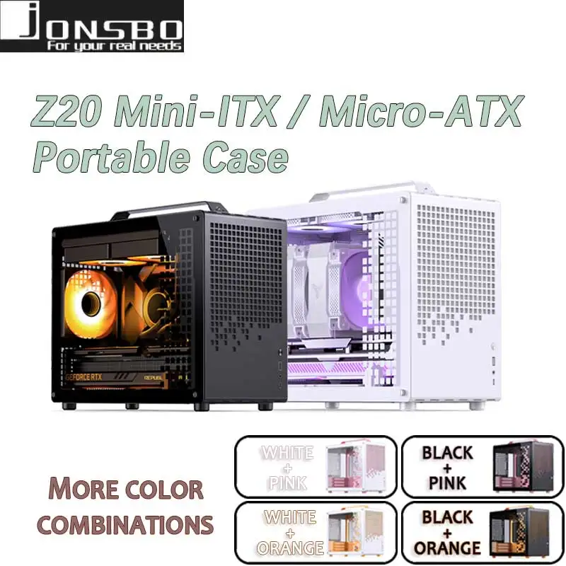 JONSBO Z20 MATX Case about 20L detachable carrying case 240 radiator 163mm air cooling ATX power supply long video card Type-c