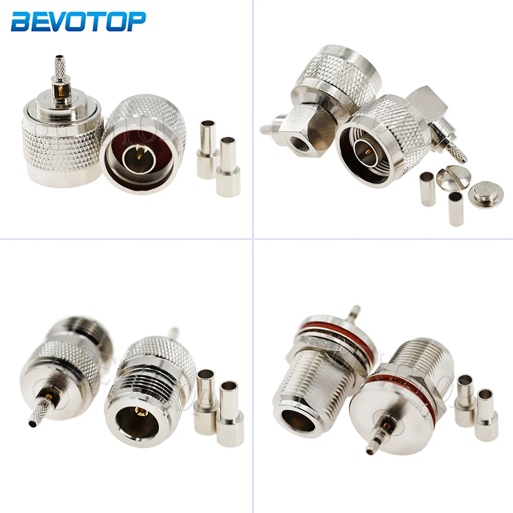 Connettore Rf Pl-259 Plug Rj 45 Connettori BNC Maschio A Crimpare Per Cavi RG174, RG316, RG179 - 10 Pezzi Antenna Cb 27 MHz Connettori Per Cavo Antenna