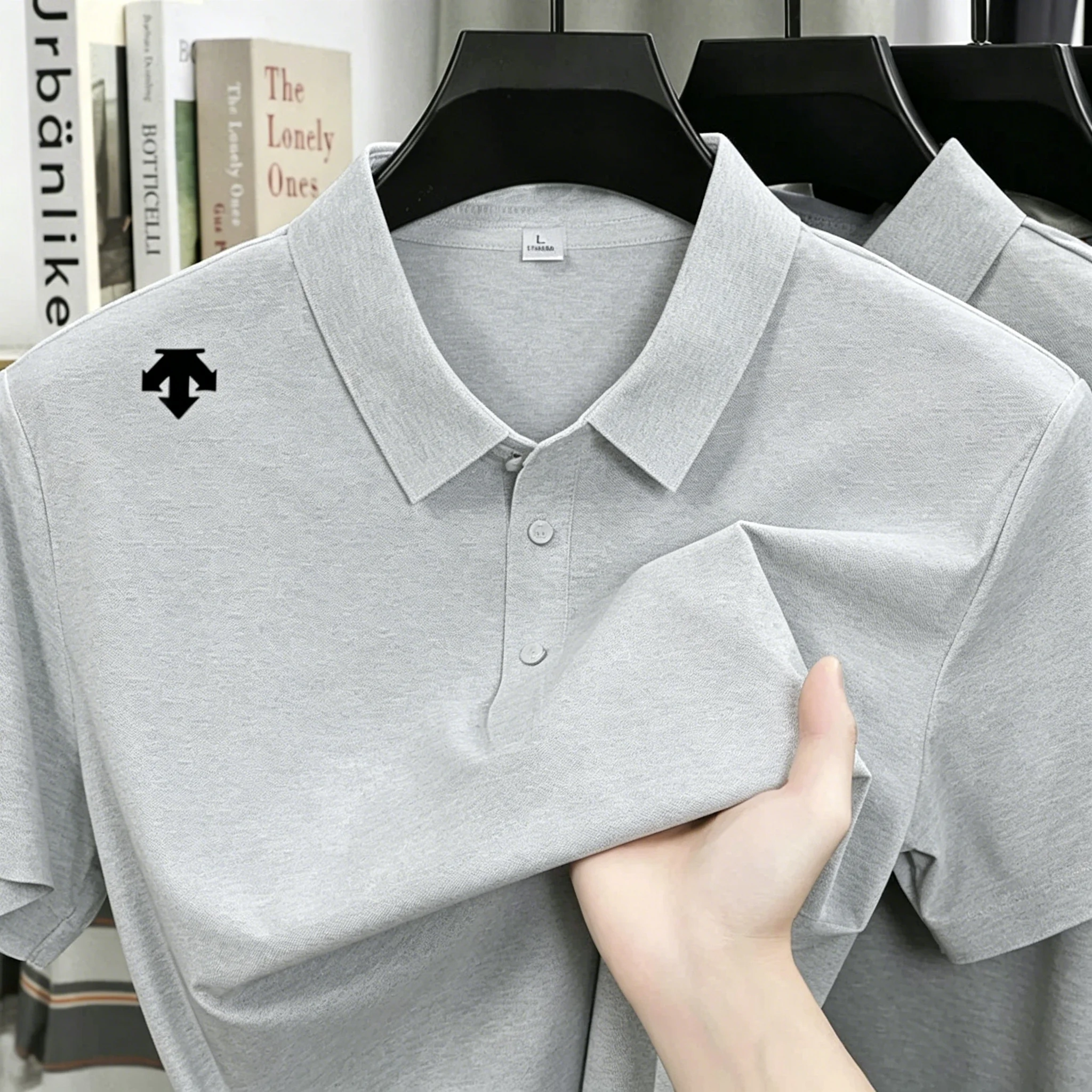 Polo Ricamata da Uomo - Maglietta Sportiva alla Moda, Comoda e Traspirante, T-Shirt Casual di Alta Qualità per l'Estate - Camicia da Uomo - Image 4