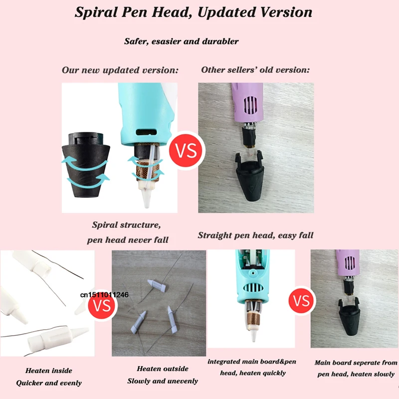 3D Printing Pen Drawing Pen With LCD Screen Compatible PLA Filament 2pcs 5pcs