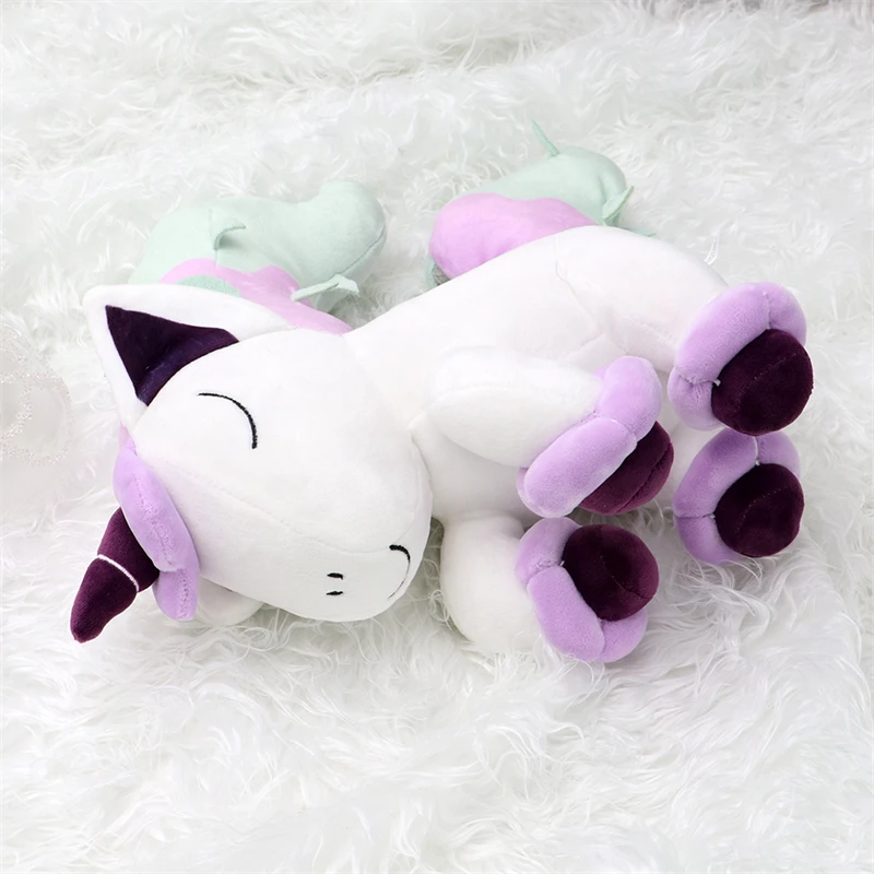  잠자는 Cubone Chikorita Slowpoke Lucario Galarian Ponyta 부드러운 플러시 장난감 귀여운 수면  Charmander Peluche Doll