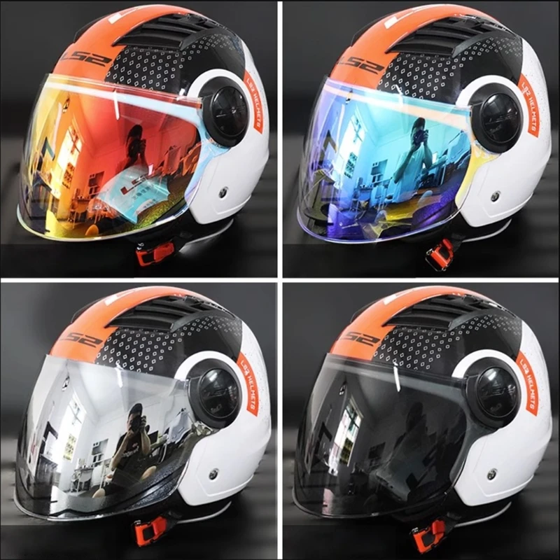 

Upgraded Motorbikes Helmet Visor Lens Windshield Helmet Lens Visor Motorbike Windshield Replacement used for OF562 GTWS