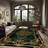 American Style Luxury Green Fluffy Soft Carpet Home Bedroom Sofa Area Rugs Non-slip Cloakroom Doorway Floor Mats Customizable 1