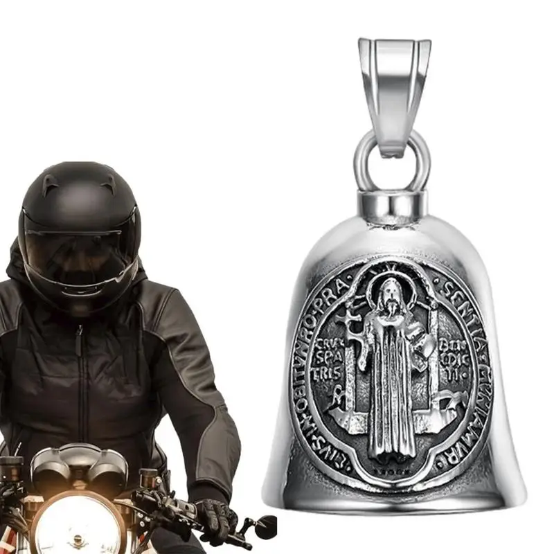 

Motorcycles Bell Pendant Titanium Steel Biker Style Eagle Rider Necklace Men And Women Motorcycle Accessories