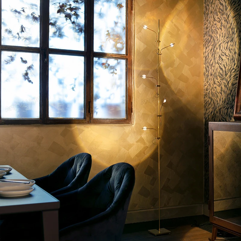 Moderne Projektions-Stehlampe im italienischen Design, Regenbogen-Stehleuchte für Wohnzimmer, Schlafzimmer, Wohnzimmer-Sofa, hohe LED-Stehleuchte – Detail 3