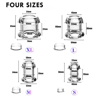 Hollow Anal Plug Insert Vagina Anus Dilator Sex Toy For Aduit Anal Speculum Expander Transparent Dildo Buttplug Prostate Massage 6