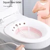 Bidet Folding Portable Bidet Maternity Self-Cleaning Private Parts Buttock Rinse Perineal Soak Bath Hemorrhoid Treatment Bidet 1