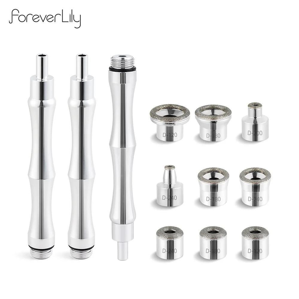 9 Tips 3 Wands Diamond Dermabrasion Accessory Tips For Facial Skin Peeling Blackhead Remover Face Care Beauty