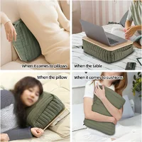 Bureau multifonctionnel pour ordinateur portable, coussin de base épaissi, amovible et lavable, séchage rapide et portable. 2